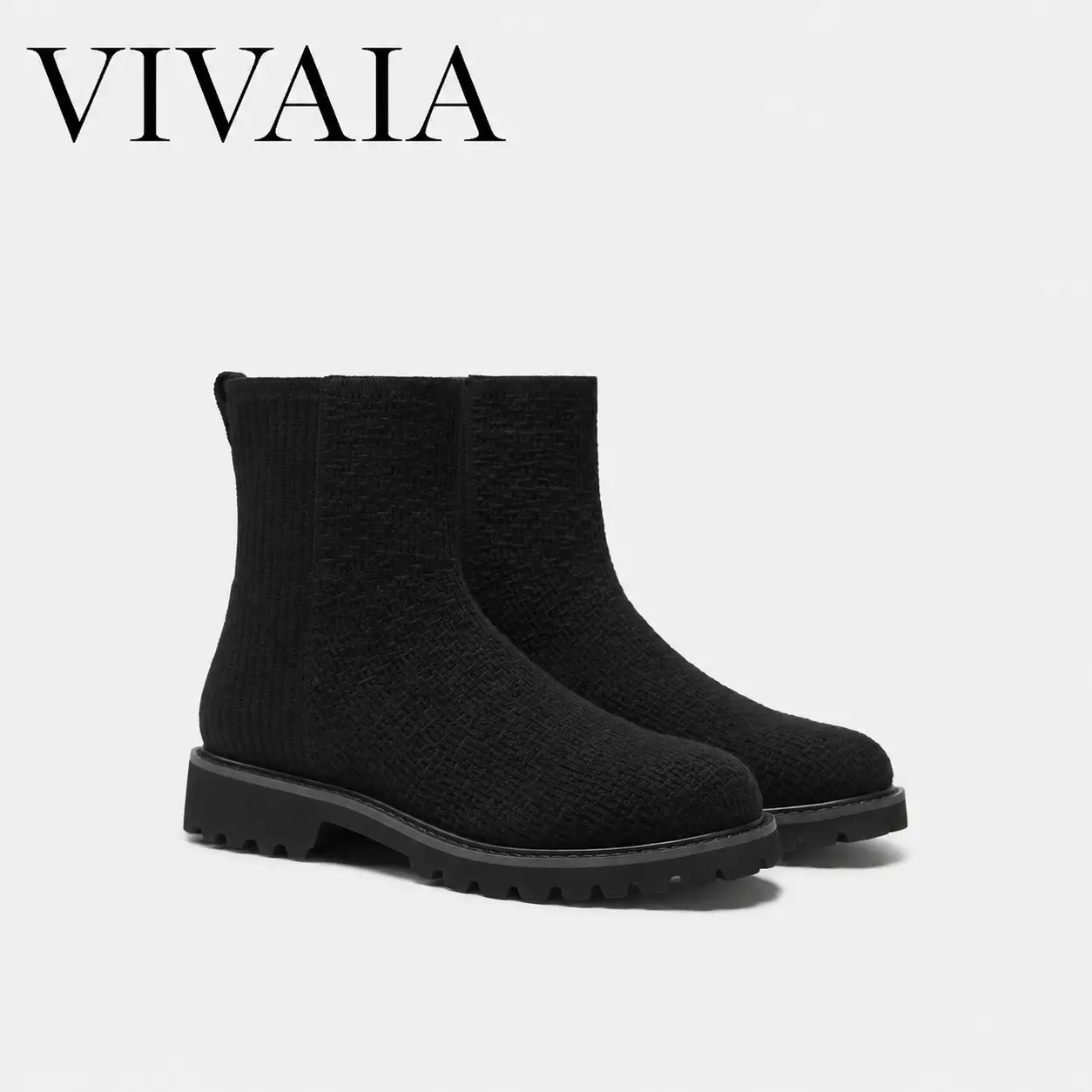 VIVAIA Women’s Round-Toe Wool Ankle Boots, Water-Repellent Lug Sole Booties with 2X Arch Support for Walking & Travel, Fall & Winter Boots, Back to School (Freja)