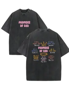 Men's Vintage Faded Black "Transformed By Jesus’ Grace" Round Neck Short-Sleeve Oversized Heavyweight Cotton Grunge Unisex Top, Casual Streetwear T-Shirt for Fathers' Day, Spiritual Renewal Theme