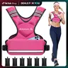 【BackToSchool】BAGAIL Adjustable Weighted Vest 4-10lb 12-18lb 20-32lb Rucking Vest for Women & Men with 6 Weights & Large Pocket Ideal for Home Workouts Running Walking Strength Training Muscle Exercise Equipment