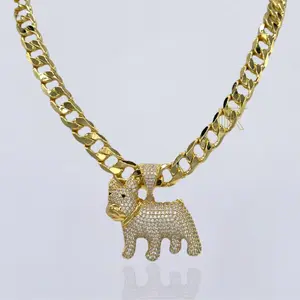 Cuban Link Chain , Everyday Wear, 14K Gold Plated, Hypoallergenic, High Quality, For Mens