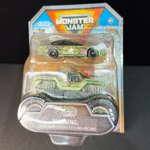 Monster Jam Soldier Fortune Truck & Race Car Set Series 5 New