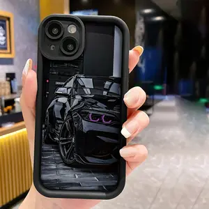 A Stylish Black Car Design Phone Case for Iphone 15 Pro Max, Compatible with for iphone 16/14/13 Pro/12/11/Pro/Plus. This Full Protective Case Is Trendy And Visually Appealing, Making It a Great Gift for Occasions Like Valentine'S Day, Halloween, And Chri