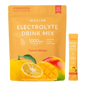 Yuzu & Mango Electrolytes | Zero Sugar [15 stick packs]