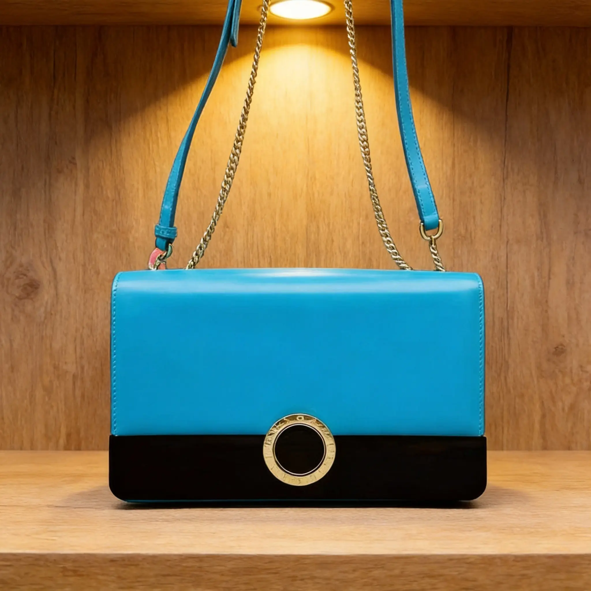 Pre-owned Bvlgari Leather Shoulder Bag D0528491218