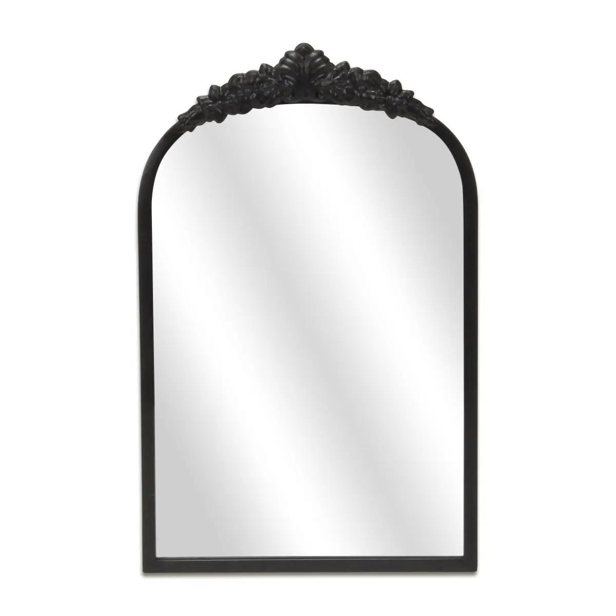 Cheungs 6033BK Everlaine Modern Victorian Black Metal Wall Accent Mirror, Home Accessory, Unique Room Decor for Living Room & Aesthetic Spaces