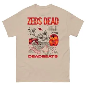 Zeds Dead T-ShirtMerchandise for EDM Music Festivals Tshirt Shortsleeve Cotton Menswear Top
