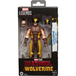 Legends Series Wolverine (Brown Suit), Marvel Studios' Deadpool & Wolverine Movie Collectible 6-Inch Action Figure Gift