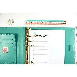 A5 Half Grocery List, Filofax A5 Packing List Inserts, Carpe Diem A5 Inserts, Pre-punched A5 Grocery List, Filofax A5 Insert