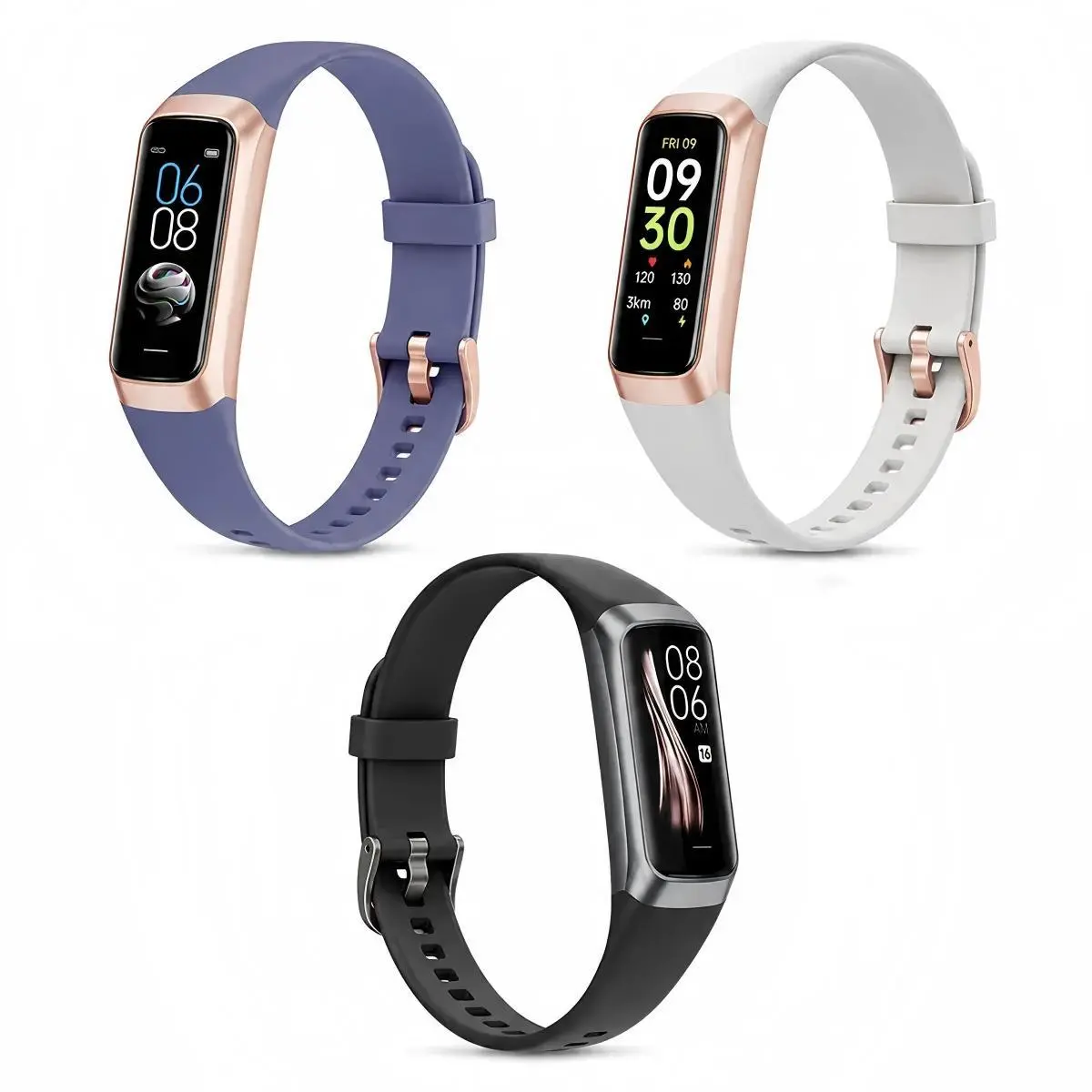 Fitness Tracker with Step Counter/Calories/Stopwatch, Activity Tracker, Health Tracker with Heart Rate Monitor, Sleep Tracker,1.10''AMOLED Touch Color Screen, Pedometer Watch for Women Men,Health Companion, Birthday Gift, Christmas Gift