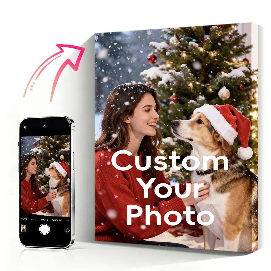 Personalized Custom Canvas Prints: Photo On Canvas (Framed 10X10) Transform Your Photos into Stunning Framed Wall Art Digitally Printed Photo To Canvas Ideal for Home Decor Gifts Keepsakes