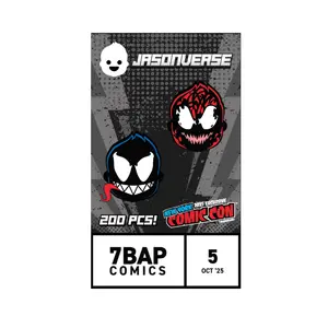 Jasonverse NYCC Venom and Carnage Pin Set - 7BAP Exclusive /200pcs