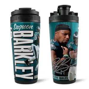 Official Saquon Barkley Philadelphia Eagles 4D 26oz Ice Shaker