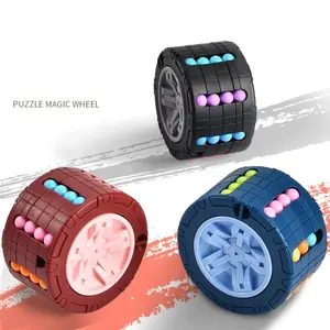 3D Rotating Magic Wheel: Sensory Bead Puzzle Toy | Train Logic & Motor Skills for Kids 3+
