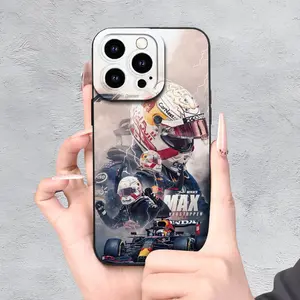 A Formula Racing Car + Verstappen1 Lightning Totem - Durable And Long-Lasting | Camera Protection | Shockproof And Drop-Resistant | Matte Anti-Slip | Light Luxury Fashion, UV Printing Suitable for iPhone 17 16 15 14 13 12 11 Pro Max Plus