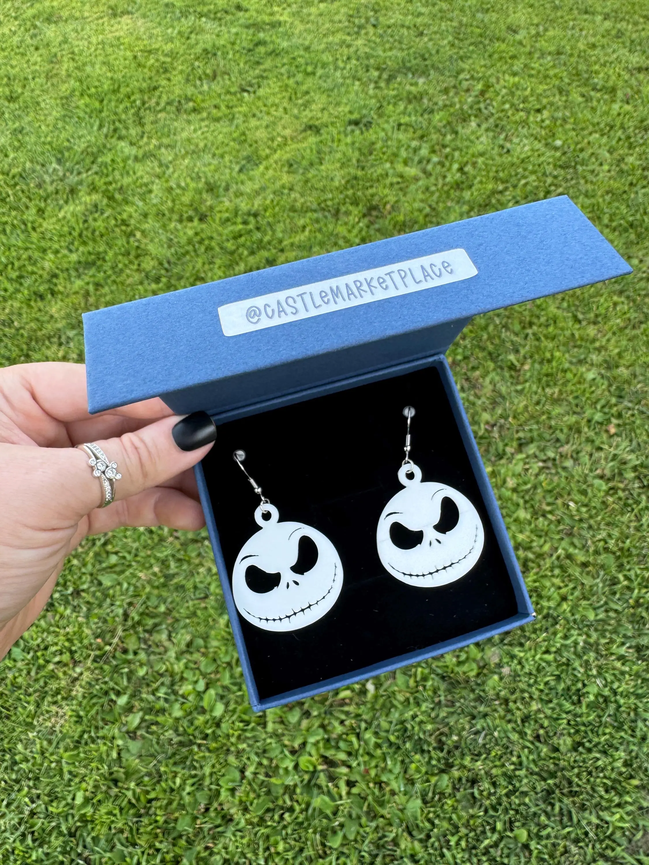 3D Pumpkin King Earrings- Jack Earrings - Dangle Earrings -Halloween Earrings -3D Printed Ears -NBC earrings - Jack Skeleton