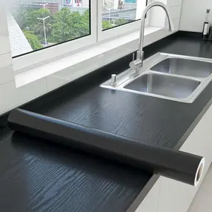 Self-Adhesive Wood Grain Window Sill Vinyl Stickers, Waterproof Moisture Proof Furniture Renovation, Easy Application Realistic Wood Texture, Wallpaper, Peel And Stick Wallpaper Designs