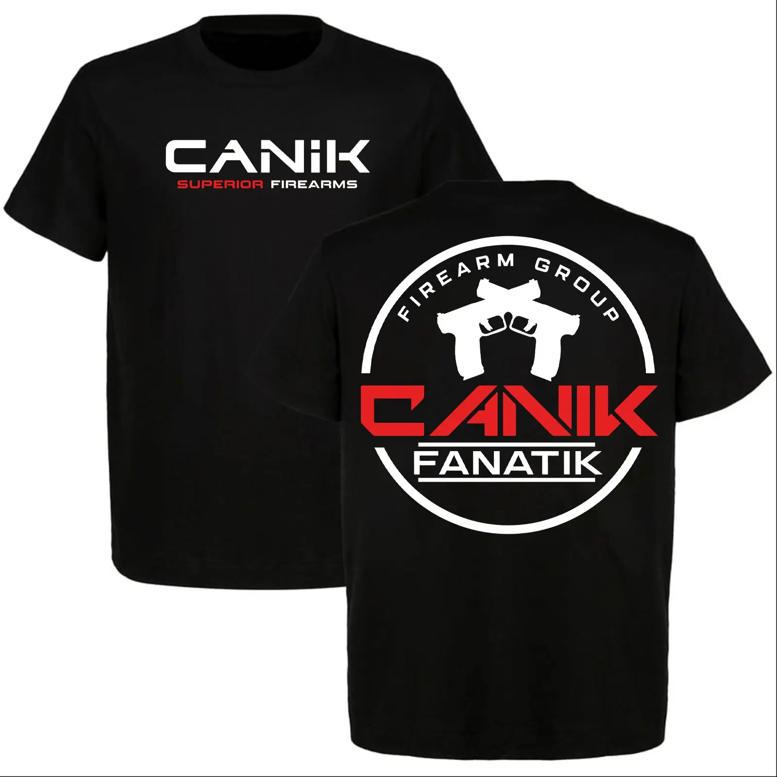Canik Fanatik Firearms T-shirt, Sport Shooting Tee, Great Shirt for Gun Enthusiasts, Tactical Style, Full Size, Full Color