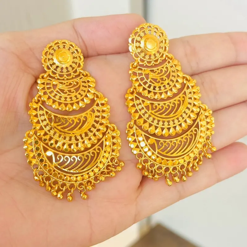 Gold plated earrings