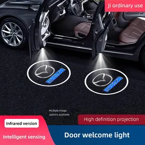 2pcs HD Led Welcome Light Car Door Projector Lamps For Mazda 3 6 2 5 CX5 CX3 Atenza MX5 CX7 Axela CX30 CX90 CX60 CX50 MX30 CX9 RX8 CX8 Car Door Lights