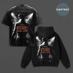 Elvis Presley Shirt Baz Luhrmann Film Epic Movie Merch, Vintage Washed Oversized Graphic T-Shirt for Men Women, Retro 90s Streetwear Aesthetic Hoodie, King of Rock and Roll Fan Gift, Premium Cotton