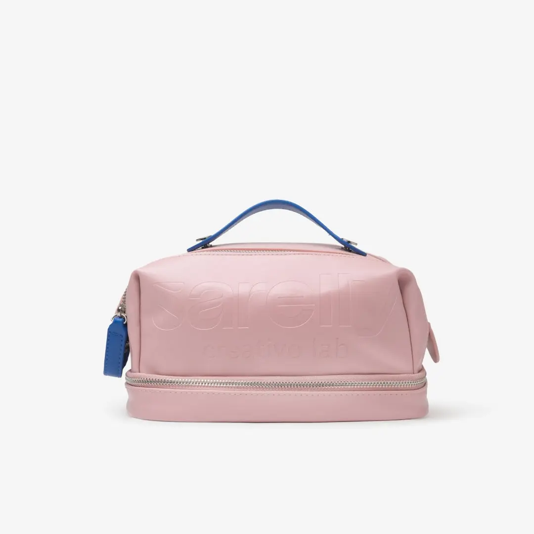 Sarelly Vegan Leather Makeup Bag with Multi-Compartments for Brushes Easy to Clean Versatile and Practical for Everyday Use