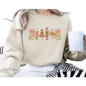 Coquette Nutcracker Christmas Sweatshirt, Christmas Nutcracker Sweater, Nutcracker Ballet Shirt