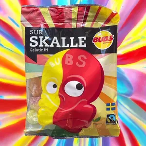 BUBS Godis Sour Mini Skulls Candies, Sour Candy Snack