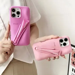 [FREE RANDOM GIFT] Trendy Rhode Cute Phone Case + Lip Gloss for iPhone 11 12 13 14 15 16 17 Pro Max Stylish Protective Back Cover