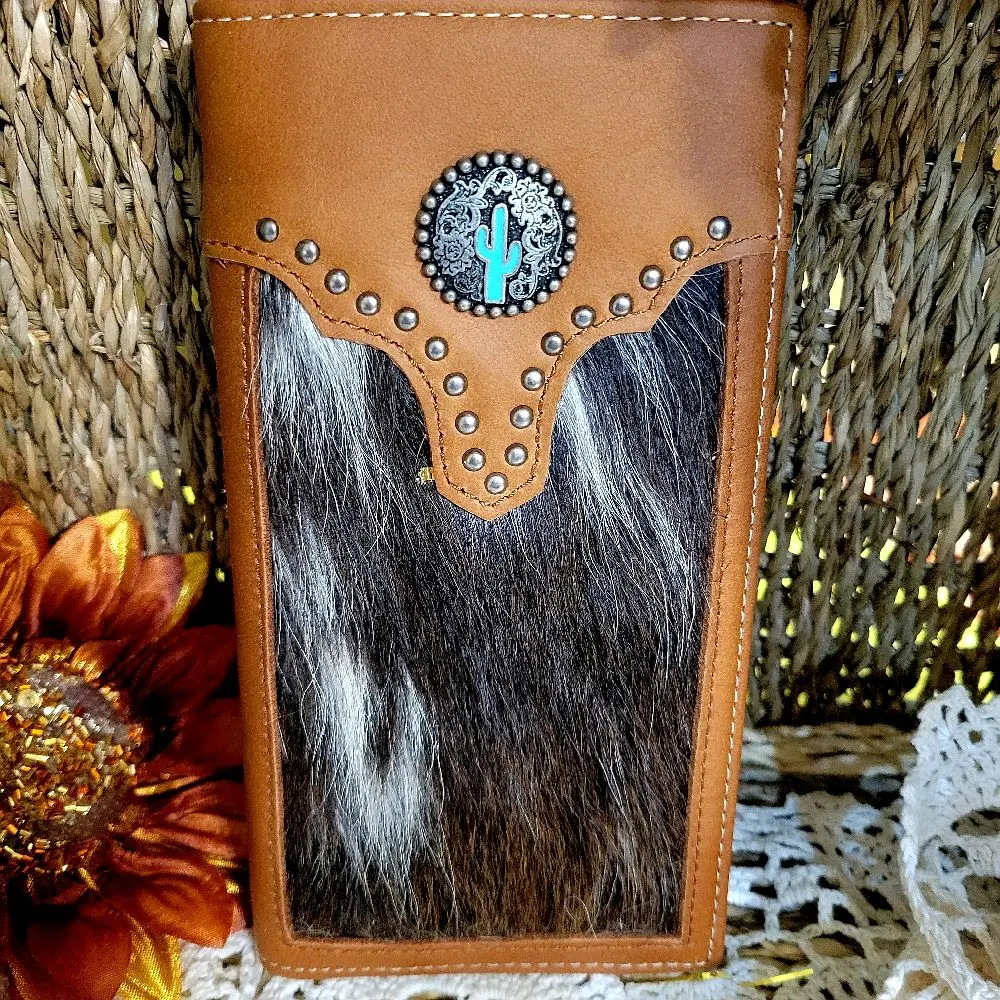 Montana West Western wallet Cactus concho Cowboy wallet genuine leather