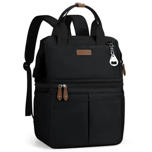 Maelstrom Cooler Backpack, 36 Cans Insulated Backpack Cooler, Soft Leakproof Double Deck Cooler Bag, Lightweight Lunch Backpack for Men & Women,Perfect for Beach Travel, Camping & Work