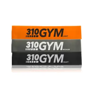 310Gym Circular Resistance Bands - Light Medium Heavy Levels for Arms Legs Core Strength Training No Warranty Fitness Equipment Workout Accessories Stretching Gear