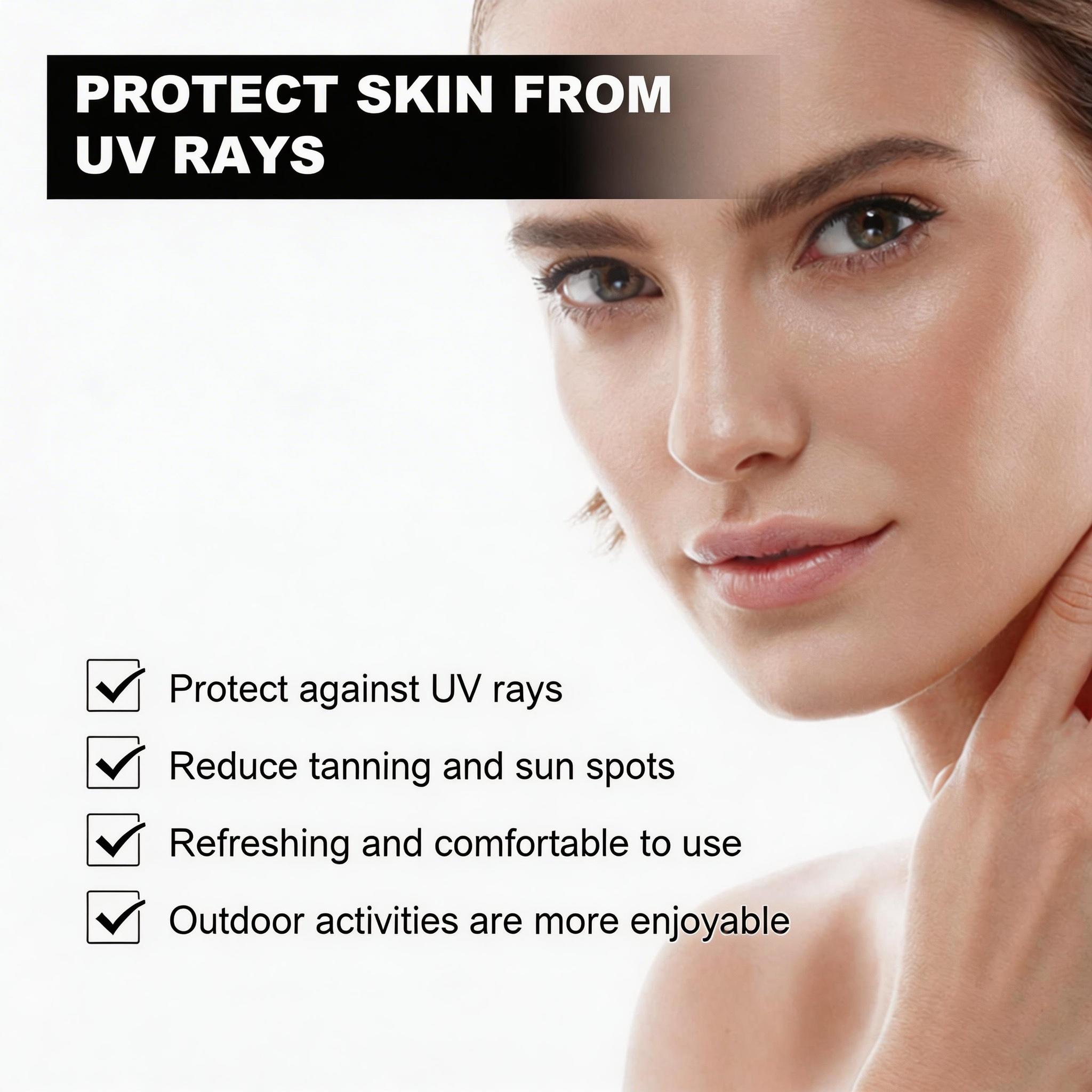 OCEAURA Sunscreen Spray SPF 50, Physical Mineral Sunscreen with Rice Ferment Brightening, Non-Sticky Lightweight Mist for Face & Body, Fast Absorbing UV Protection for All Skin shield flex