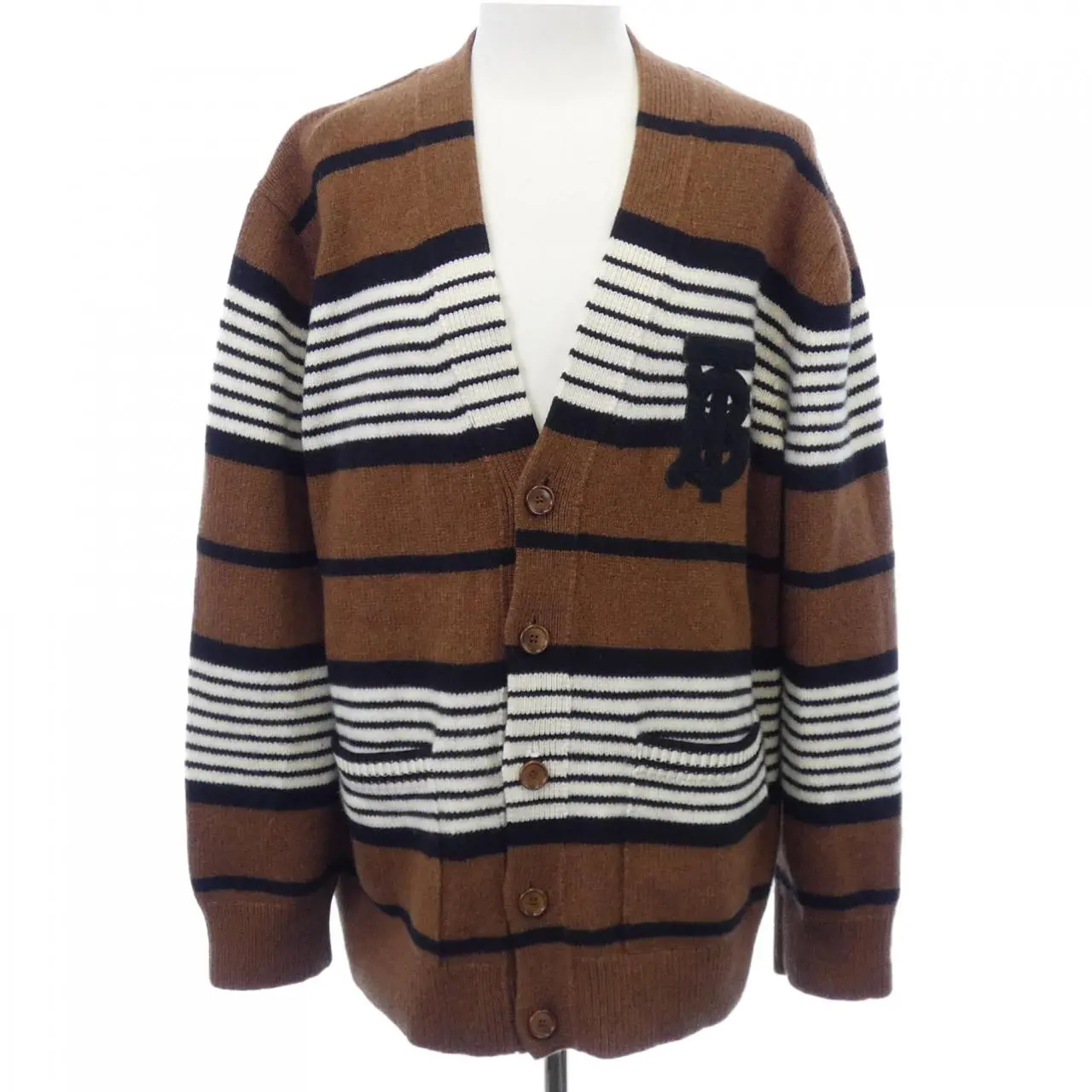 Pre-owned BURBERRY Cashmere Small Leather Goods Blend Cardigan