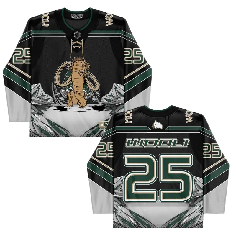 W00LI GREEN MMIII RED ROCKS EXCLUSIVE HOCKEY JERSEY, EDM Hockey Jersey Rave, Gifts EDM Tshirt, Rave Wear, Rave Clothes
