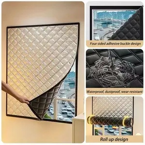 Winter Thermal Windproof Window Curtains – Full-Seal Design with Privacy, Insulation, and Screen Window Compatibility