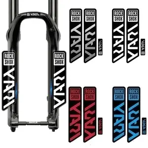 A Set of 3 Rockshox Bike Fork Stickers Decal - Mountain Bike Fork Trim, Durable Bike Accessories, Stylish Sticker Design, High Quality