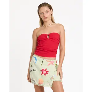 Lottie Hall Woven Mini Skirt - Sunny Lime