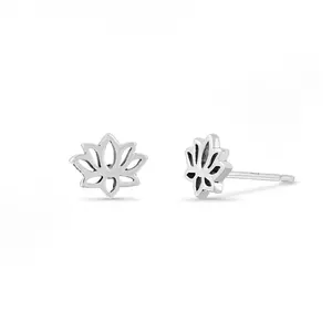 Lotus Flower Stud Earrings