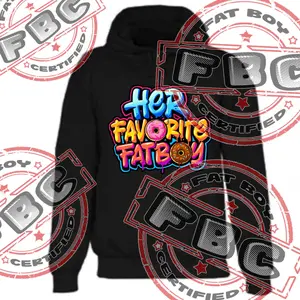 HFFB DONUT Men's Hoodie, Long Sleeve Pullover Sweater Menswear Big