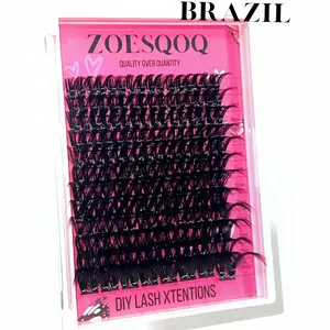 (EXTRA LONG) 16MM-30MM  DIY Lash Clusters (ONLY) Waterproof  False Eyelashes ONLY Individual Lashes Beginner Friendly Makeup Products Extensions at Home For Women&Girls Cosmetic Eyelashes Extensions