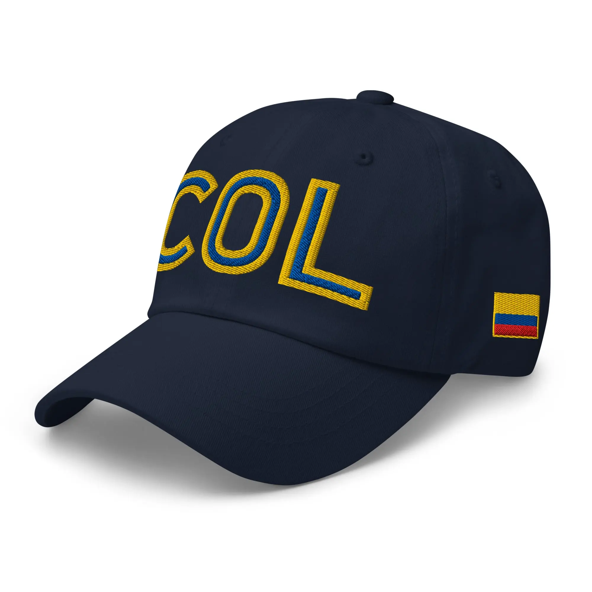 Colombia National Flag Retro COL Soccer Baseball Cap Dad Hat Colombia National Flag Retro COL Soccer Baseball Cap Dad Hat