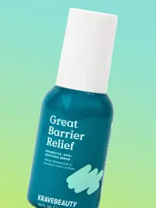 KraveBeauty Great Barrier Relief - Reparative, Skin-Soothing Serum for All Skin Type, Especially Sensitive & Eczema-Prone Skin