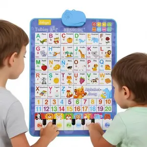 English-Spanish Bilingual Talking Chart for Kids | Tap to Learn Vocab & Pronunciation  | Fun Educational EdTech for Early Language Learning Batteries Not Included 26 Words And 27 Words