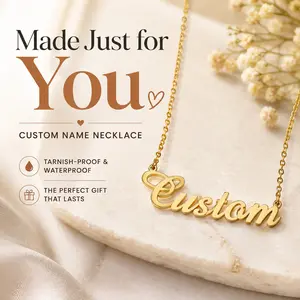 Custom Name Necklace for Women, Multi-Name Stainless Steel Family Pendant, Tarnish-Proof Waterproof Memorial Keepsake, Gold Silver Rose Gold Engraved Jewelry, Sentimental Mother's Day Gift for Mom Her, Soothing Energy Daily Wear Necklace