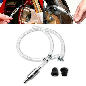 Universal Brake Bleeder Hose Kit, One Way Check Valve Bleeding Tool for Motorcycle Clutch & Brake Hydraulic System
