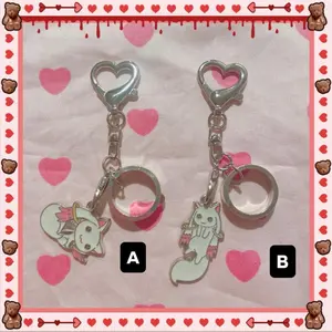 Madoka Magica Madoka Homura Kyubey Ring Soul Gem Kawaii Keychains