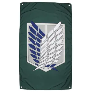 Attack On Titan Scout Regiment Logo Tapestry Wall Hanging Art 30" x 50"