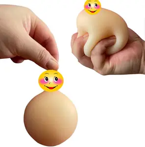Squeeze Stress Ball Squishy Toy – Funny Tricky Fake Ball for Him