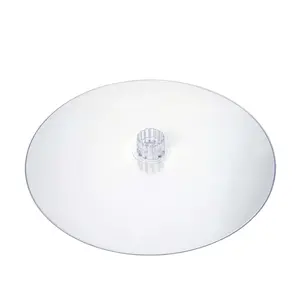 Acrylic Round DIY Cake Stand Plate Clear - Customized Tiered Dessert Display Holder for Treats Appetizers & Snacks 16"