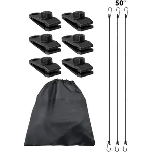 Car Cover Gust Straps with Heavy Duty Clips, UV-Resistant Cover Wind Protector, Protect Your Car Cover from Blowing Off in High Winds, Fit for All Cars from 4.2 FT to 8.8 FT in Width douyin  black  friday  shopping